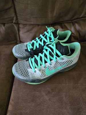  Nike iD Kobe 10 X Elite Flyknit SZ 13 tiffany blue/glow/black/white