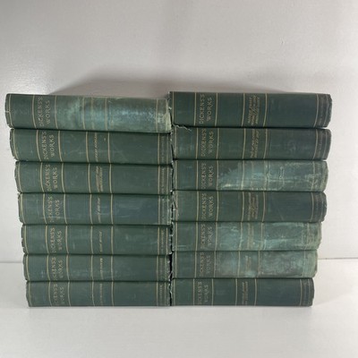 Lot of 14 Vintage Charles Dickens's Works Hardcover Books John Wanamaker