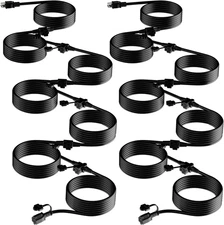 K KASONIC - Outdoor Extension Cord 100 FT, Evenly Spaced 12 Outlets Plugs, 16/3 