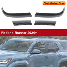 Carbon Side Door Mirror Base Stipes Covers Accessories For Tacoma Tundra 4Runner