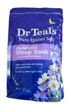 Dr Teal's Pure Epsom Salt Melatonin Melatonin Sleep Soak, Lavender and Chamom...
