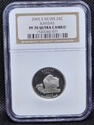 2005 S Silver Proof State Quarter 5 Coin Set NGC PF70 Ultra Cameo — photo 4