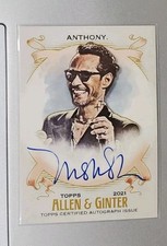 2021 Topps Allen & Ginter Marc Anthony Auto On Card Actor Musician