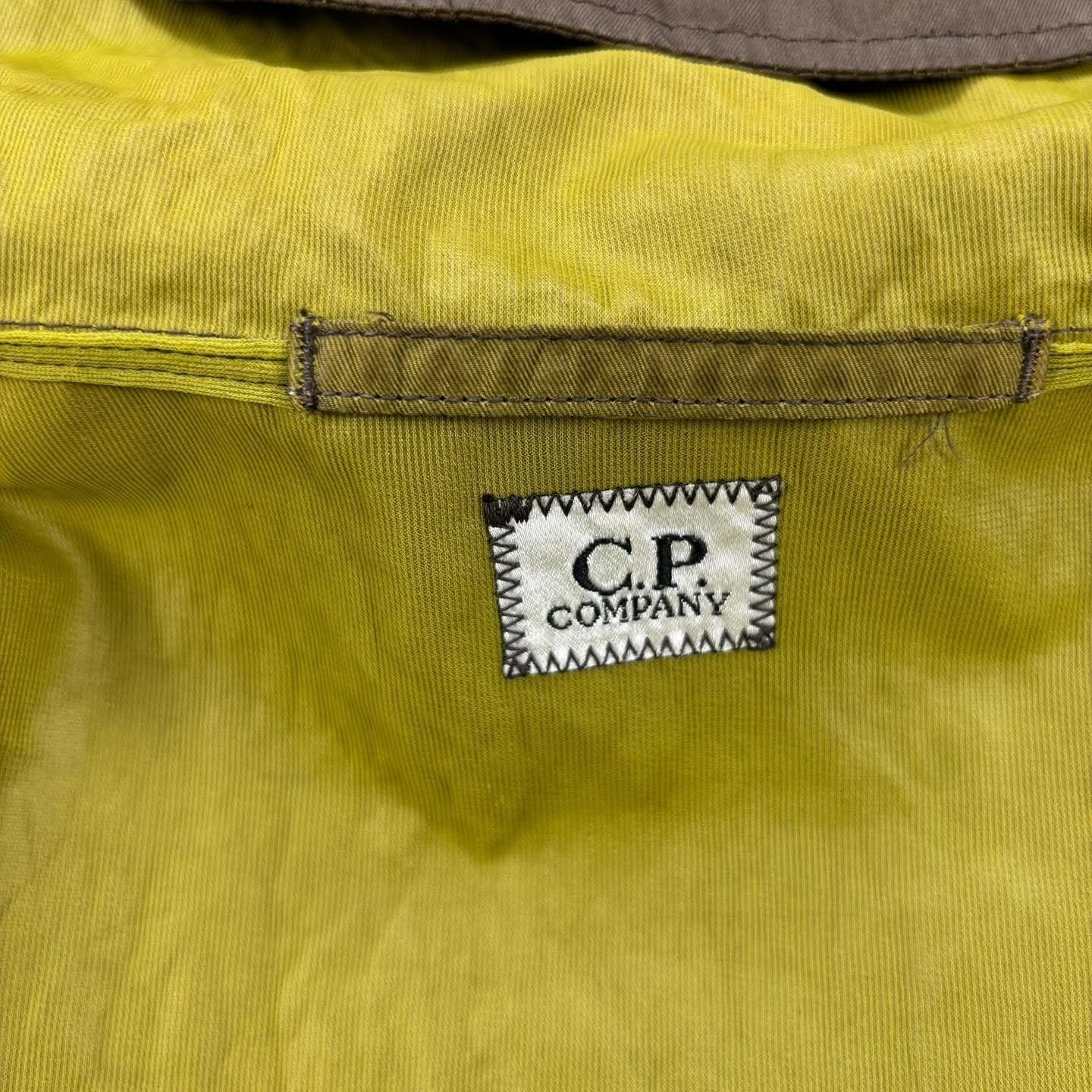 C.P. Company Vintage 90s Hooded Jacket | Olive Brown | Italy | Garment Dyed | M thumbnail 8