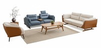 Wohnzimmer-Set 3-Sitzer-Sofa Sessel 2-Sitzer-Sessel Moderner Stil Neu