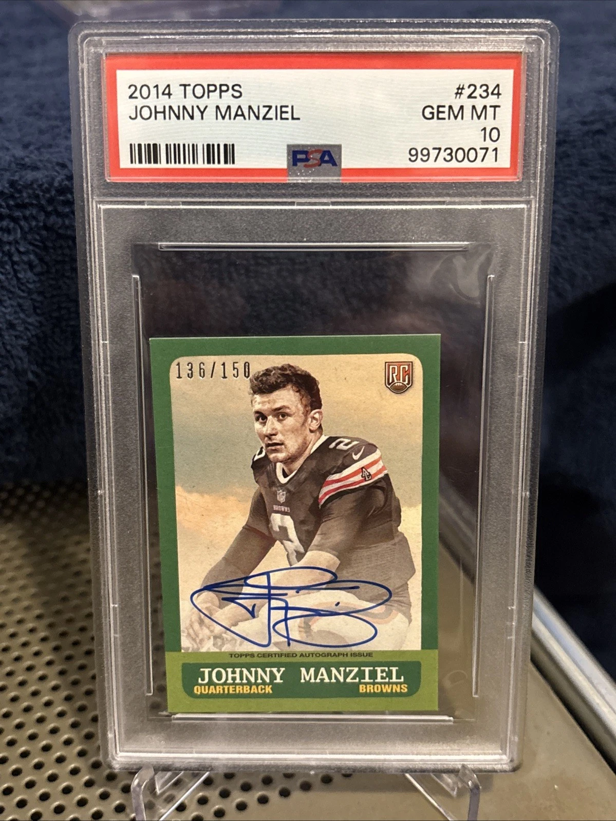 Johnny Manziel Topps 1963 Mini Rookie Autographs #234 Base