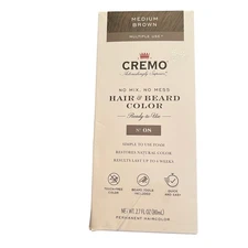 New Cremo Hair & Beard Color #8 Medium Brown