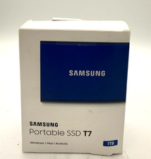 Samsung T7 1TB Portable External SSD USB 3.2 Gen 2 Blue MU-PC1T0H New Sealed