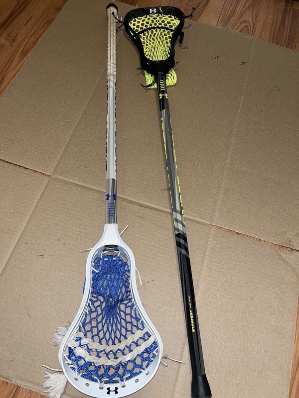 Under Armour Strategy 7000 Complete Lacrosse Sticks Good Used Condition See Pics