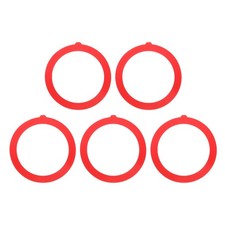 5 Pcs Flush Valve Seal 2.6" ID. x 3.35" OD. Silicone Toilet Gasket, Red