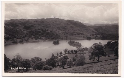 Rydal Water Lake District Cumbria RPPC Postkarte Sanderson Dixon Ambleside S.303