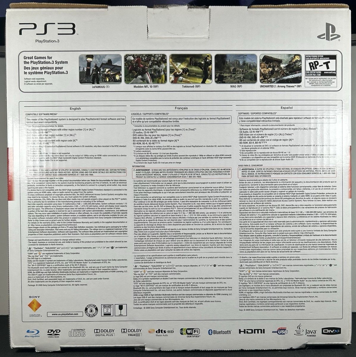 Sony PlayStation 3 Slim Launch Edition 120 GB - Charcoal