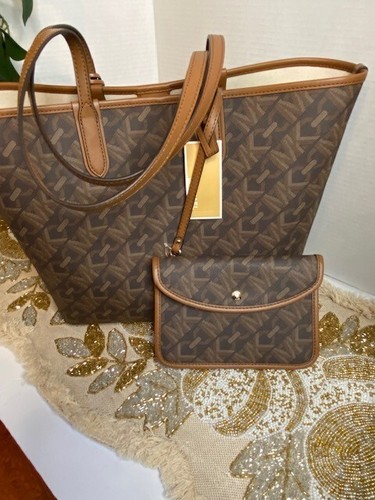 Michael Kors Eliza Large East West Open Tote Bag, color-brown/Luggage - 第 5/8 張圖片