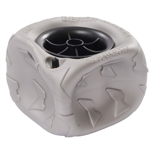 9 inch 2x Beach Cart Wheels Inflatable Wheels Replacement Balloon Beach Tire NEW - Picture 7 of 12