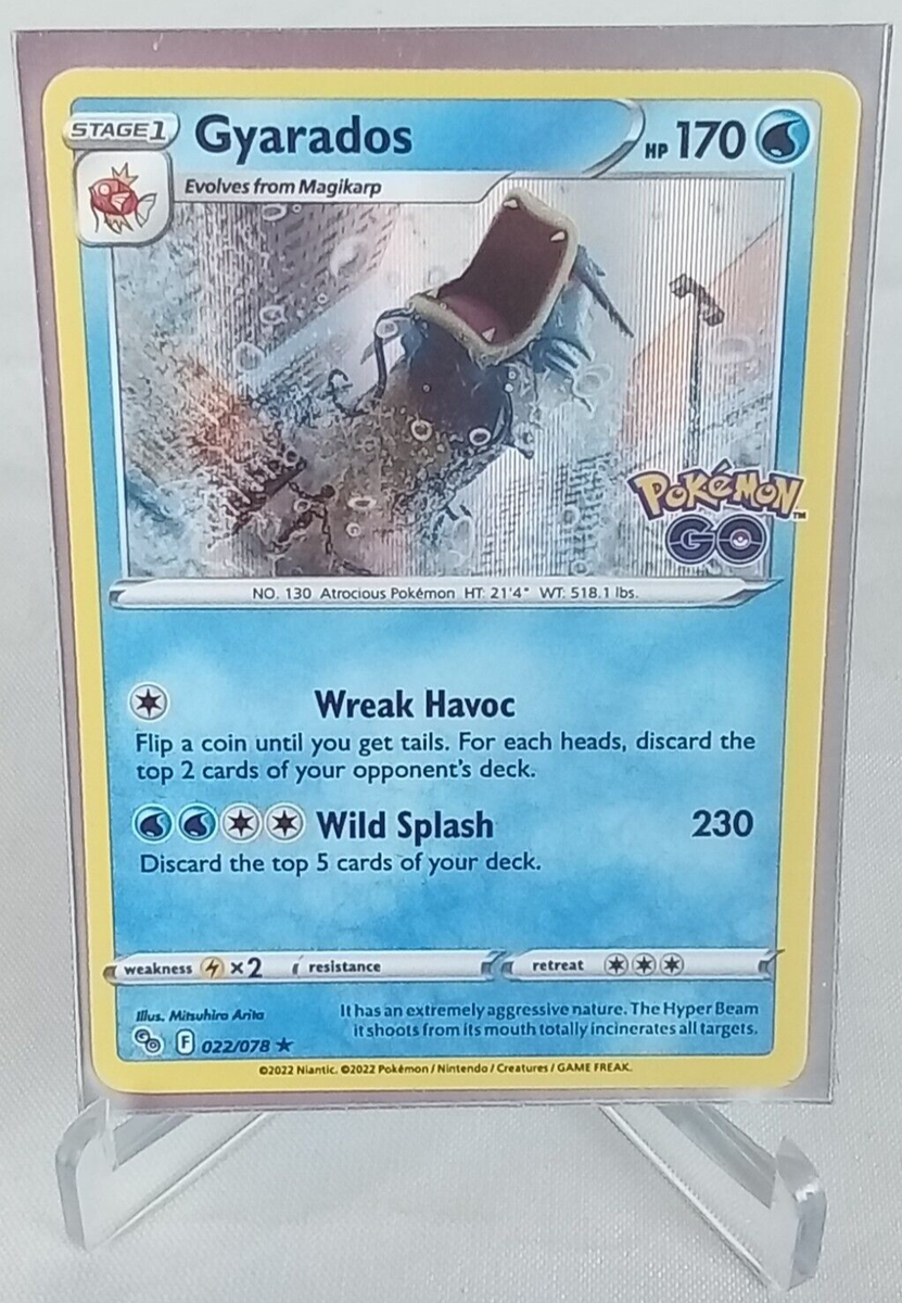 gyarados pokemon go card value - - 6/102 - Holo Rare clear acrylic holder that perfectly accentuates the stunning visual design and character artwork Gyarados 043 - Holofoil SV02