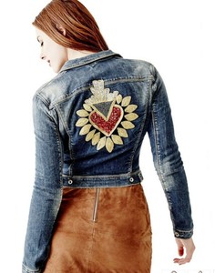 jaqueta jeans guess feminina