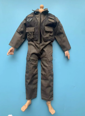 1/6 Scale Male Soldier Clothes 1:6 Pilot Jumpsuit Model for 12