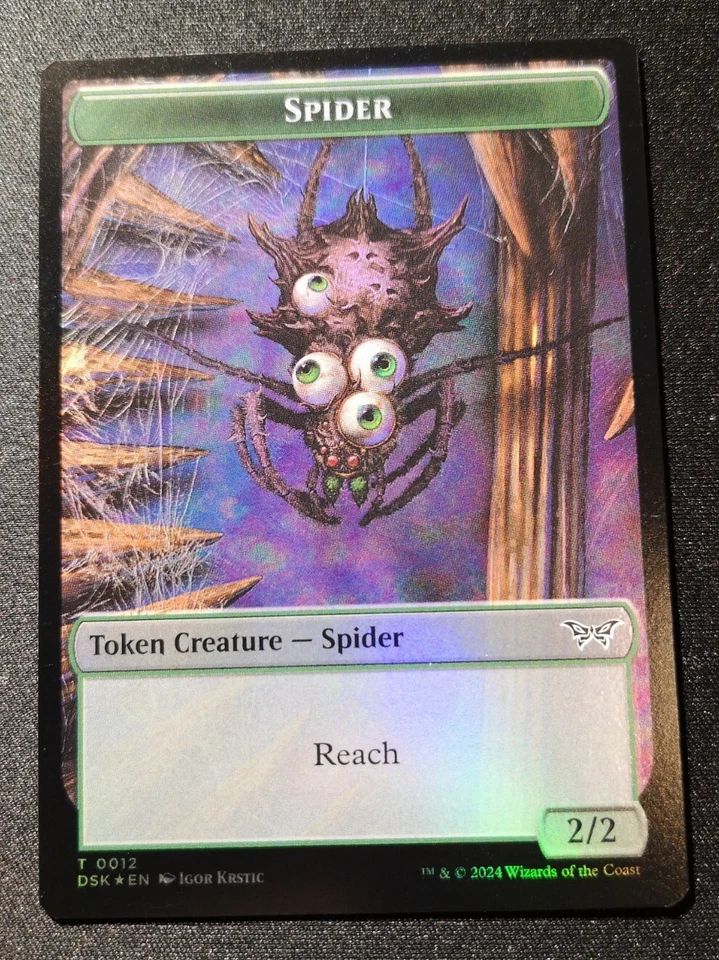 Insect / Spider Token - Foil - DSK - MTG - EN - NM - 0013/0012 - Image 2 of 2