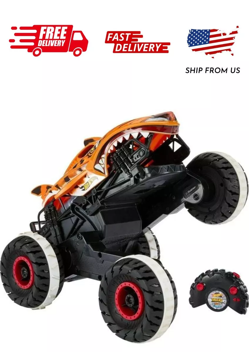  Hot Wheels Rc Monster Trucks Unstoppable Tiger Shark