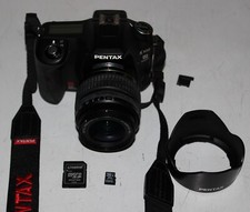 Pentax K100d Super K100DSP CCD digital camera DA 18-55mm lens 1650 click hood vg