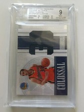2009-10 National Treasures Colossal Stephen Curry RC Dual Jersey 25/25 BGS 9
