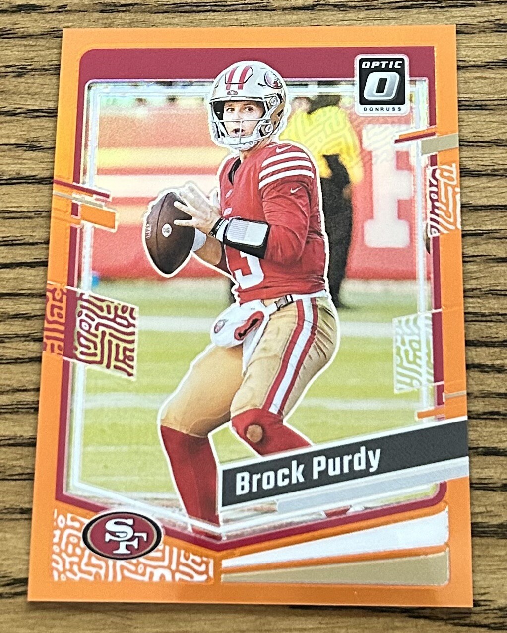 2023 Donruss Optic Orange Prizm #168 Brock Purdy 236/249 San Fransisco 49ers