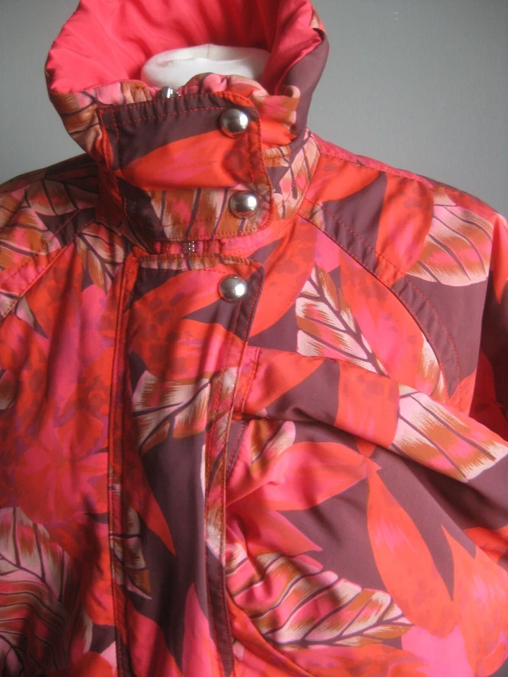 BELFE Vintage RETRO SKI JACKET pink peach 10 12 14 80s 90s puffer Y2K autumn - Image 4 of 4