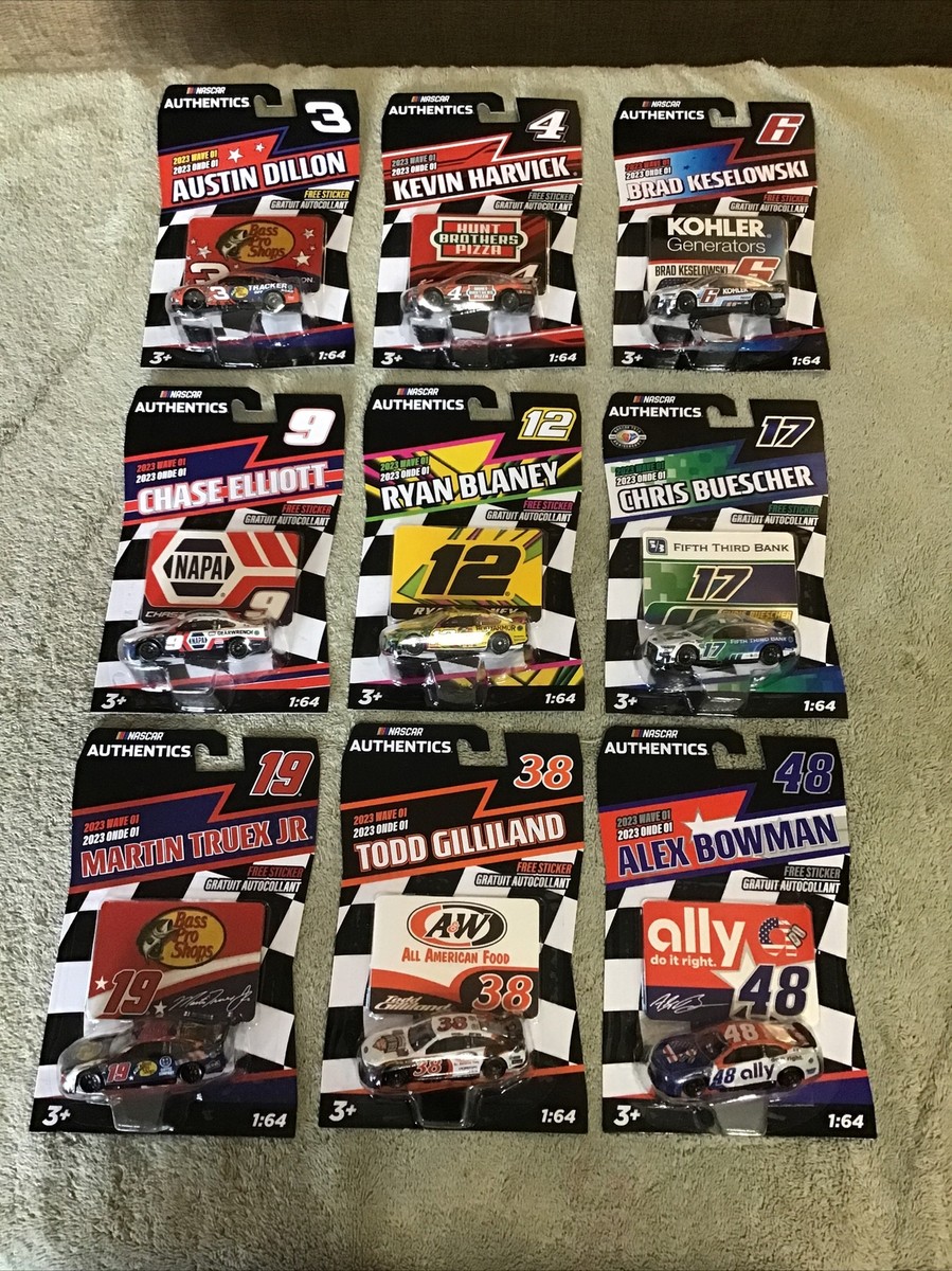 2023 NASCAR Authentics Wave 1 Complete Set 1/64 Scale Diecast