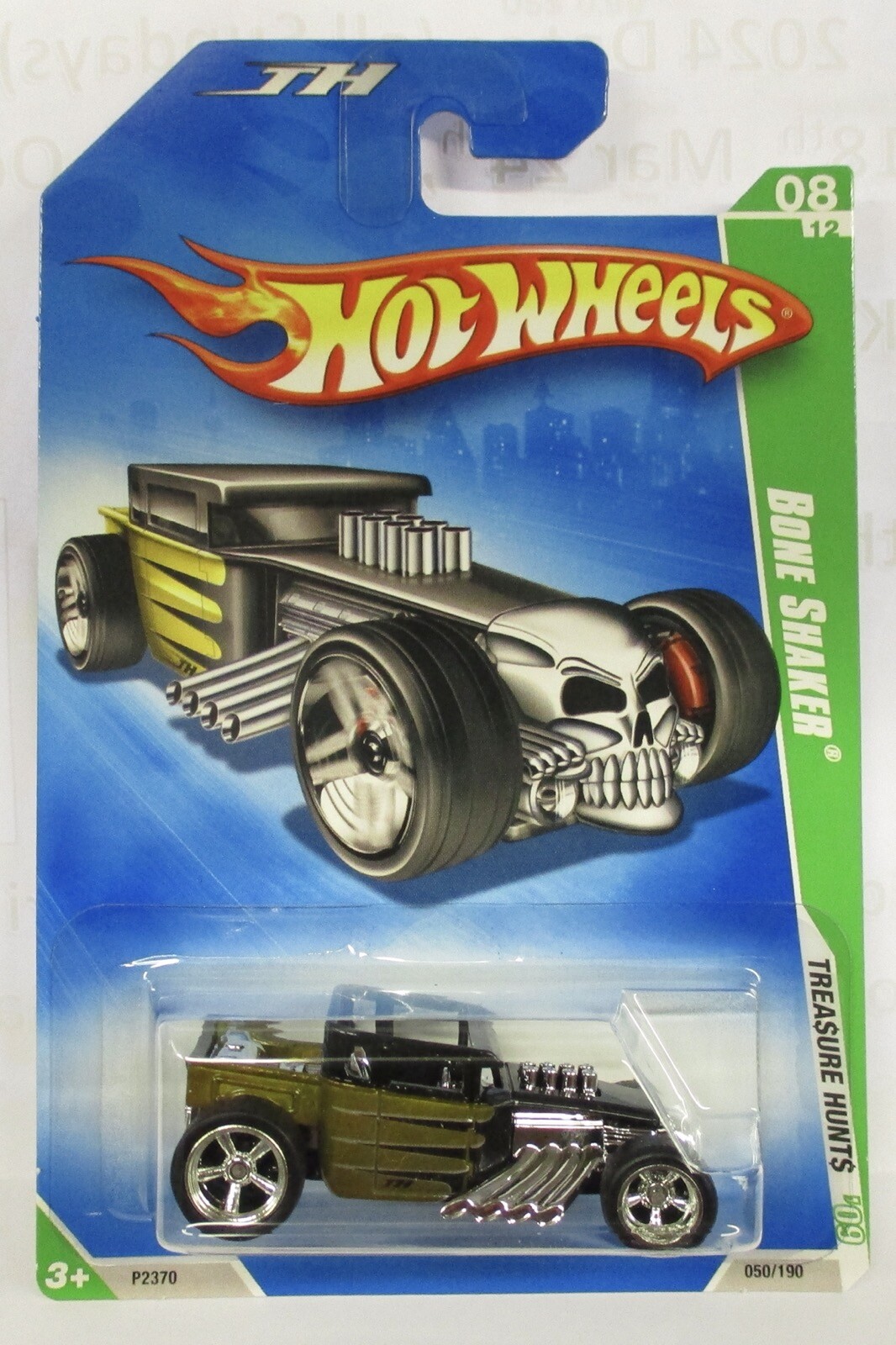 2009 HOT WHEELS SUPER TREASURE HUNT BONE SHAKER REAL RIDERS BLACK ...