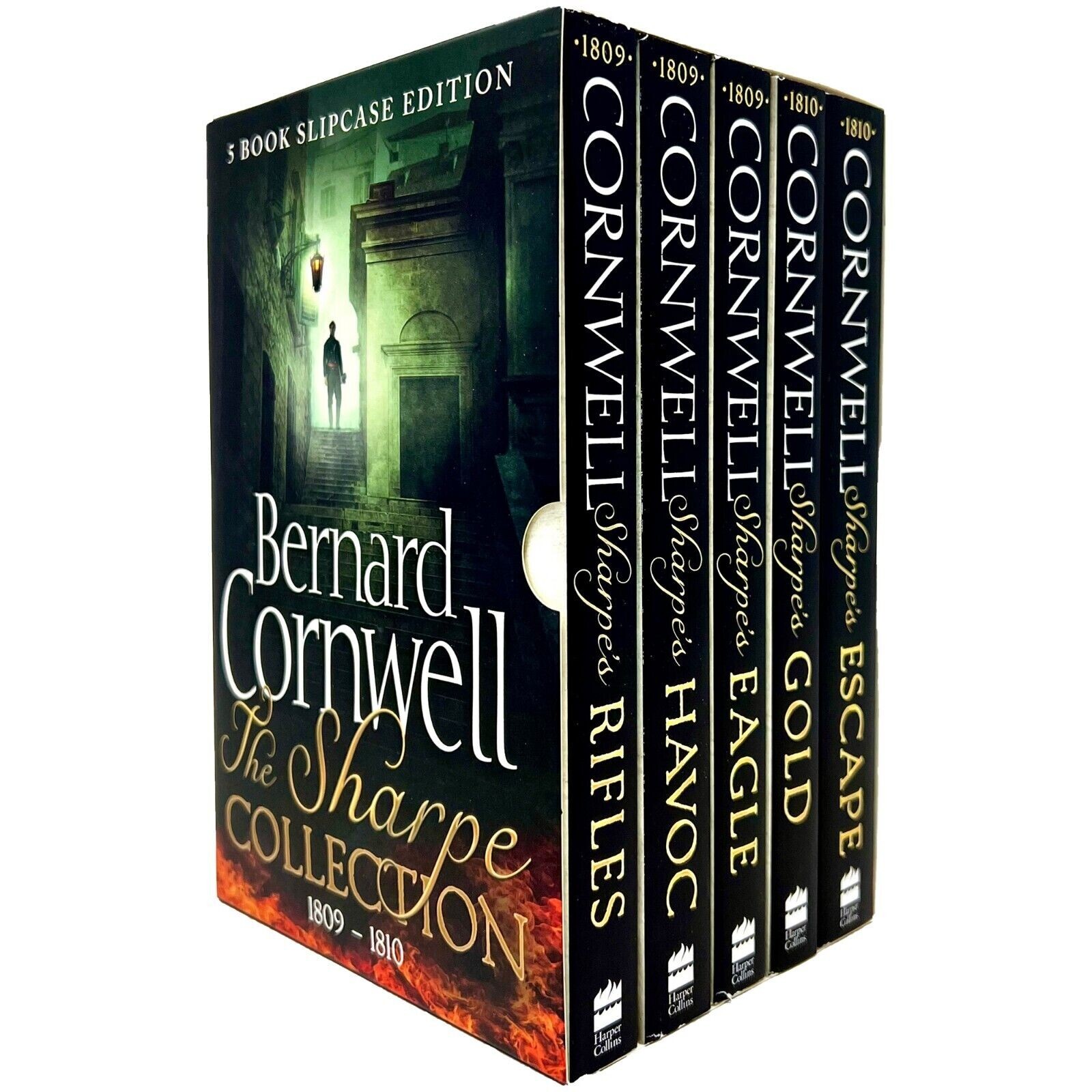 Harpercollins Men's Gold Sharpe Series Collection Books 6-10 By Bernard Cornwell - Rifles, Havoc, Eagle, Escape - Paperback Historical Fiction Set - Image 5