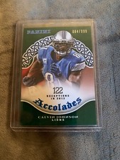 2017 Panini Football Green Accolades 84/399 Calvin Johnson Lions 
