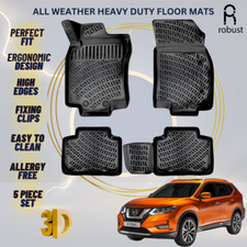 Floor Mats Liners For Nissan X-Trail 2013-2020 All Weather Heavy Duty Car Rugs