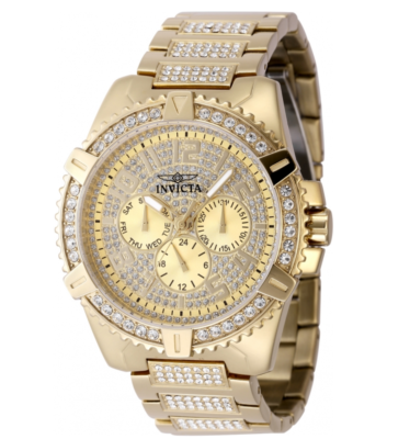 Invicta Celestial Luxe Men's 45mm Pave Crystal Multi-Function