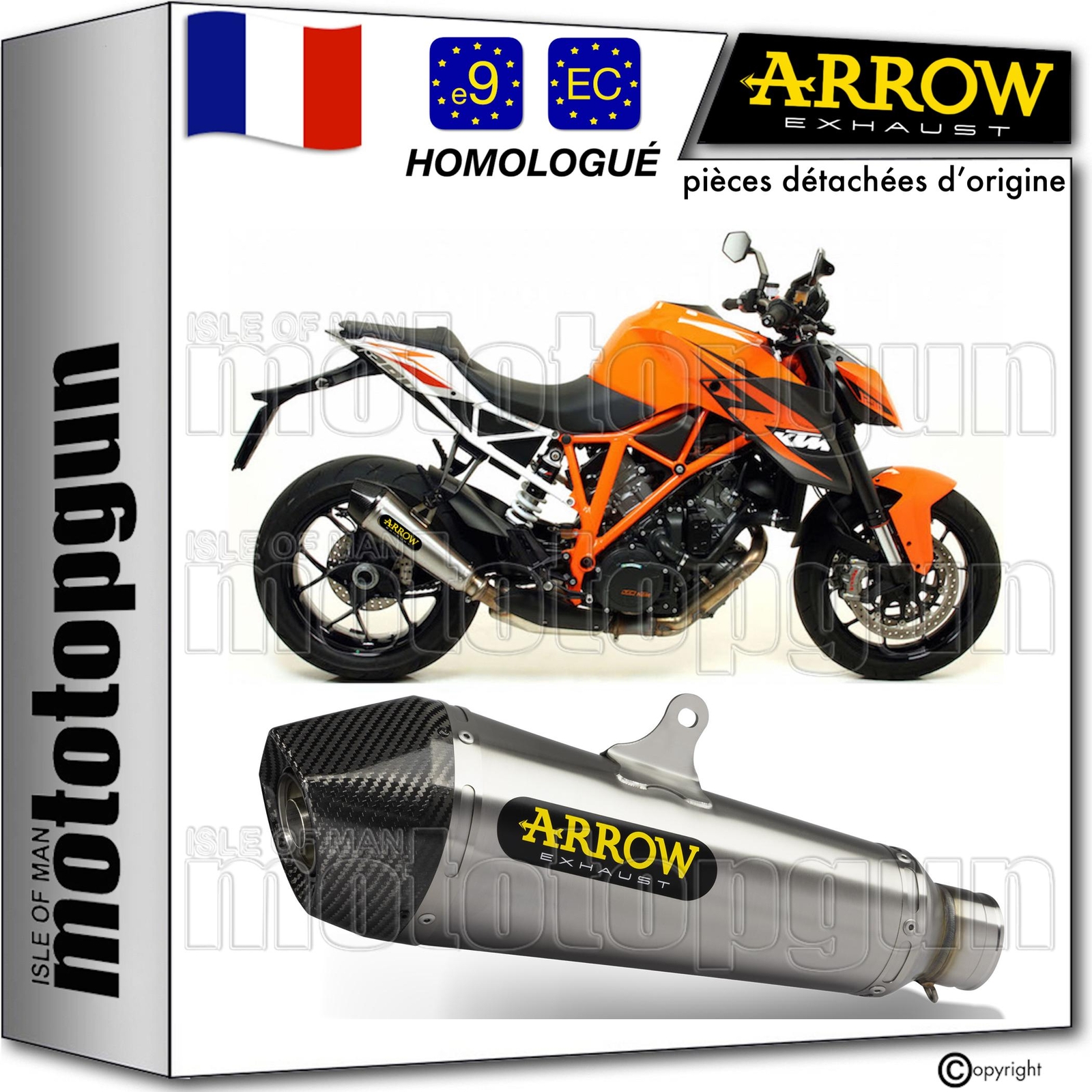 Silencieux Arrow X-Kone pour KTM 1290 Superduke R 2015 ideal pour les sorties du weekend