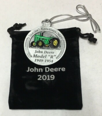  2019 John Deere Pewter Christmas Ornament 