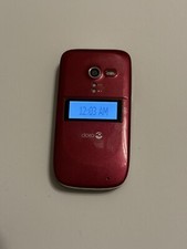Doro PhoneEasy 626 - Red and White  Consumer Cellular  Flip Phone Unit A23 