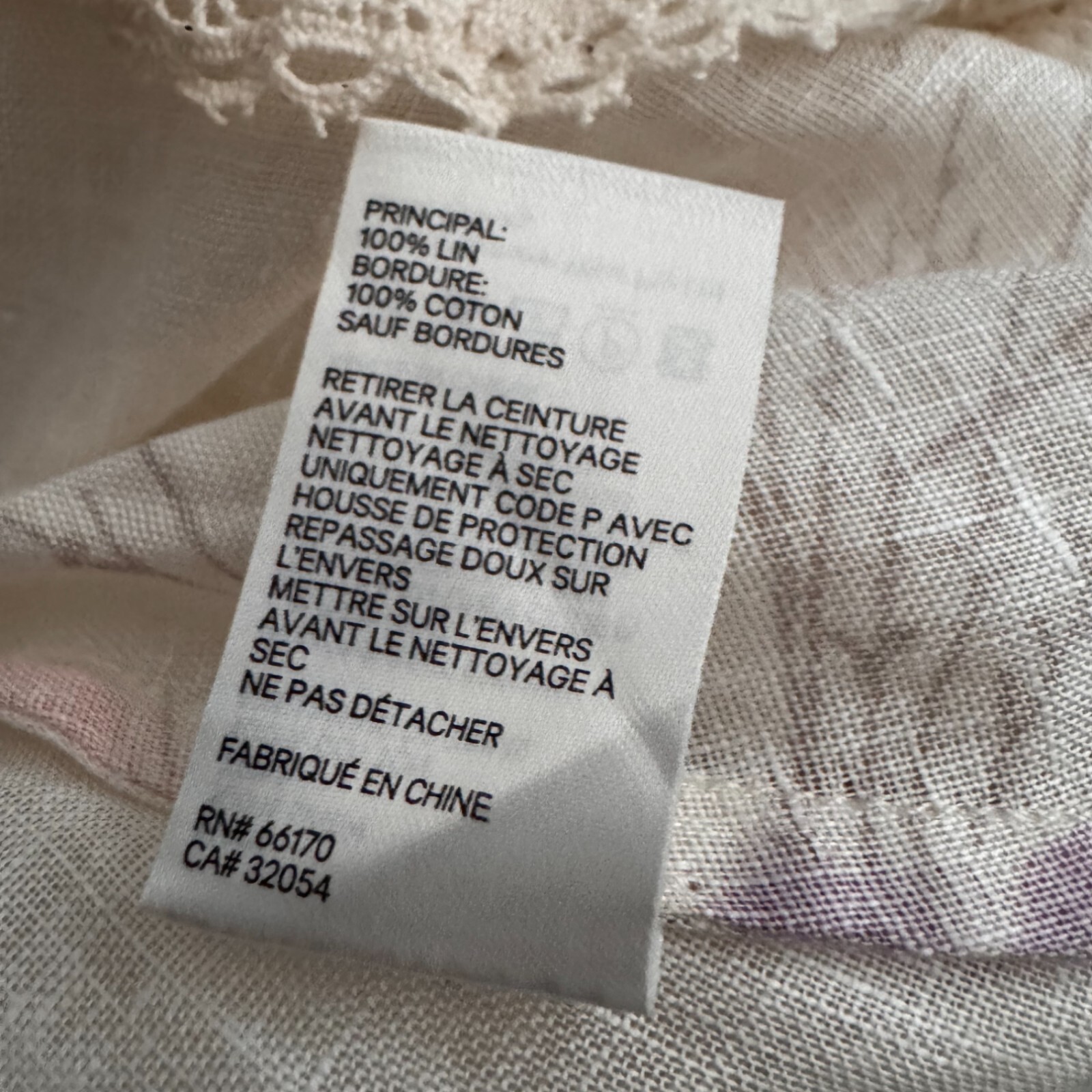 Zimmermann Jude Dress Size 2 AU 12/US 8 Floral Print Linen Lace Long Sleeve Mini