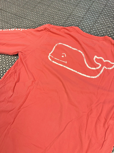 VINEYARD VINES LONG SLEEVE TEE SHIRT VINTAGE SALMON PINK CLASSIC LARGE ...