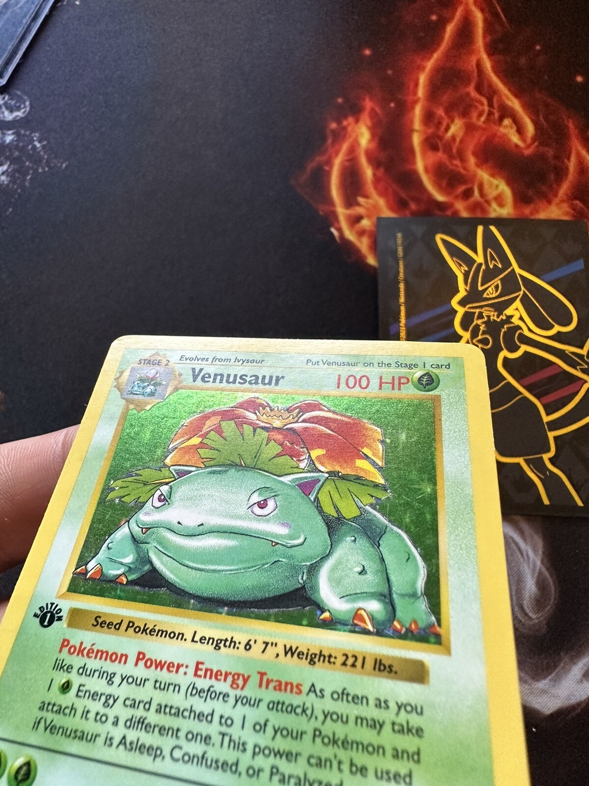 Pokémon Venusaur Base Set 1st edition 15/102 Front🍃