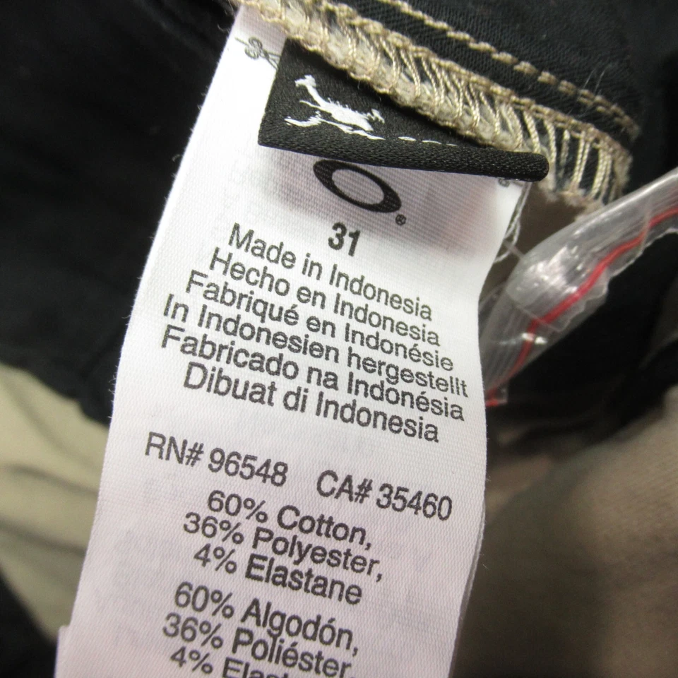 Pantalones Cortos Oakley Para Hombre 31 Bolsillos Botón Ligeros Exterior Chino Beige Calce Ajustado Foto 4 de 4