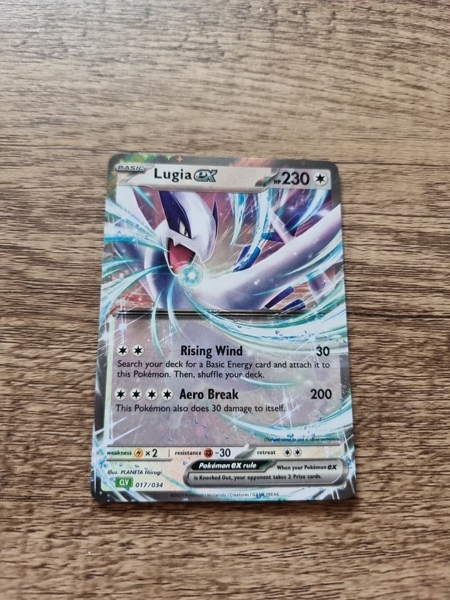 Pokemkn Card Lugia EX CLV 017/034 Regular Size CLV Powers Premium