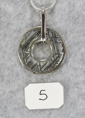 MUONIONALUSTA IRON METEORITE PENDANT $198 Sterling 925 Silver Jewelry STARBORN