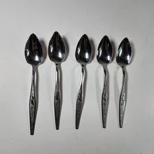 Oneida Community WOODMERE Stainless Textured Glossy Silverware Grapefruit Spoon