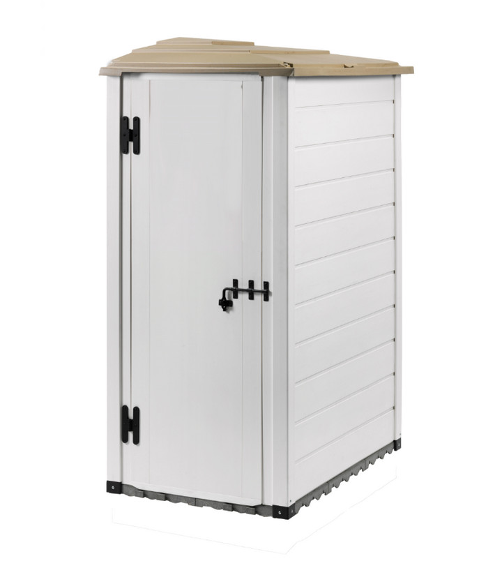 Abri mural résine Habrita EVO 100.1 beige de 1,16 m²