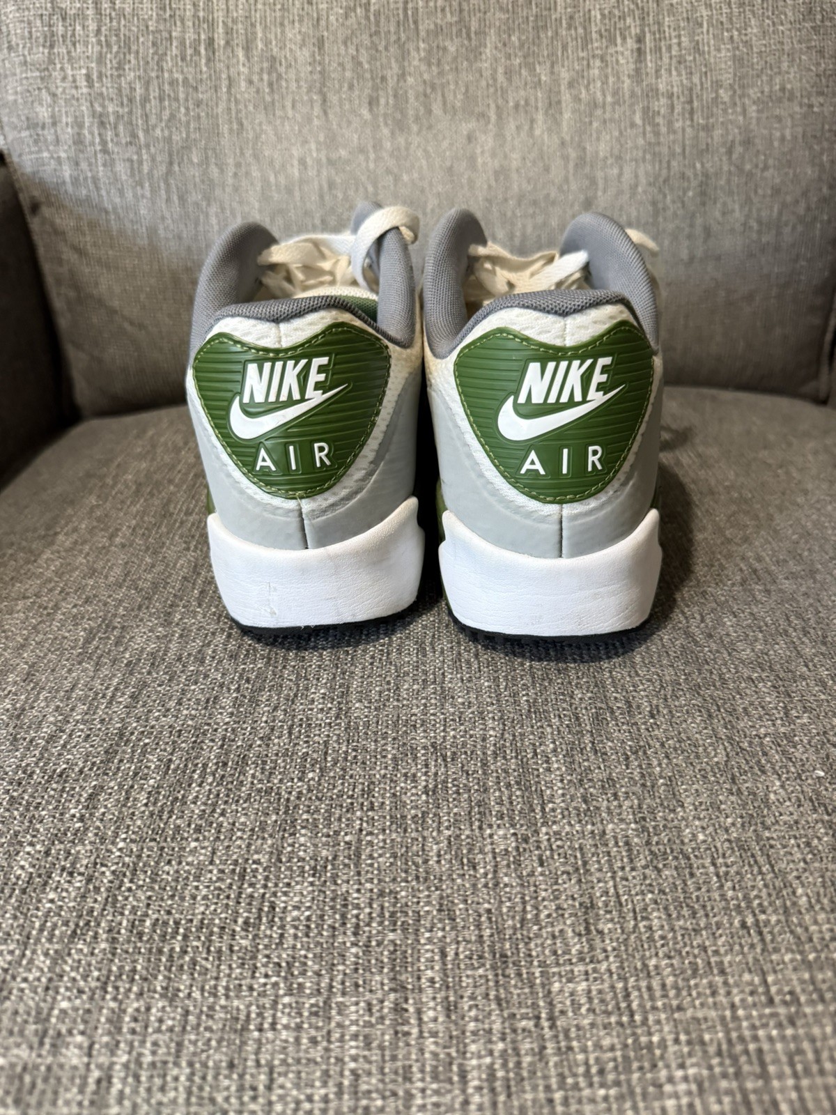 Nike Air Max 90 Golf Smoke Grey Dark Green Shoes Men's 11.5  CU9978-108 Sneakers thumbnail 5