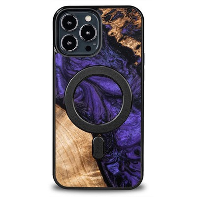Holzhülle Bewood iPhone 13 Pro Max Case Cover Futeral Tasche Etui Holz Violet