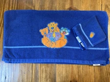 Playhouse Disney Store Bear In The Big Blue House Towel Set Bath Washcloth Vtg