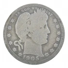 BETTER 1905 Liberty Barber 90% Silver US Quarter *062