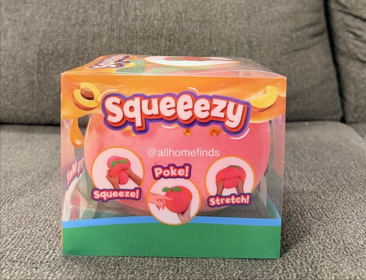 Viral Sunny Days Jumbo Squeezy Peach – Squishy Toy, Stress Relief