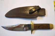 Coltello Bowie vintage Smith & Wesson modello 104 con fodero in pelle Jagdnife